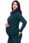 Preview: BIBO Umstands- und Stillpullover aus Bio Baumwolle (flaschengrün)