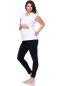 Preview: BASIC Umstands-Lounge/Pyjamahose aus Bio-Baumwolle (schwarz)