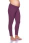 Preview: BASIC maternity lounge/pajama bottoms made from organic cotton (burgundy)