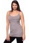 Preview: 107 BASIC nursing top with spaghetti straps extra long (grey)