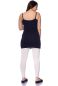 Preview: 107 BASIC nursing top with spaghetti straps extra long (navy)