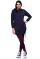 Preview: FRIEDA Umstands-Stillhoodiekleid (marine)