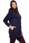 Preview: FRIEDA Umstands-Stillhoodiekleid (marine)