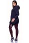 Preview: FRIEDA Umstands-Stillhoodiekleid (marine)