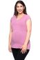 Preview: 108 BASIC maternity and nursing shirt V-neck short-sleeved (pastel pink)