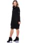 Preview: BABETT warmes Umstands-und Stillkleid aus Bio Baumwolle (schwarz)
