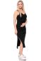 Preview: MILU geripptes ärmelloses Umstands-& Stillkleid (schwarz)