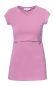 Preview: 103 BASIC maternity and nursing shirt round neck short-sleeved (pastel pink)