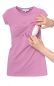 Preview: 103 BASIC maternity and nursing shirt round neck short-sleeved (pastel pink)