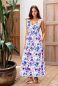 Preview: LIVIA Maxi Umstands-& Stillkleid (Berry Meadow Floral on Cream)