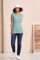 Preview: NERO maternity and nursing shirt, short-sleeved (striped pattern on mint)