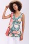 Preview: MAIKO maternity and nursing top (Romantic Roses and Peonies gray green)