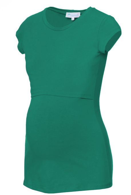 103 BASIC Umstands- und Stillshirt Rundhals kurzarm (grün)