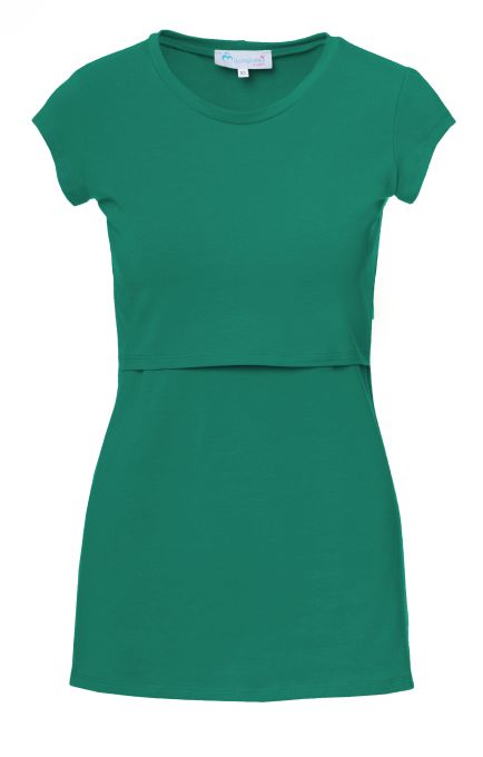 103 BASIC Umstands- und Stillshirt Rundhals kurzarm (grün)