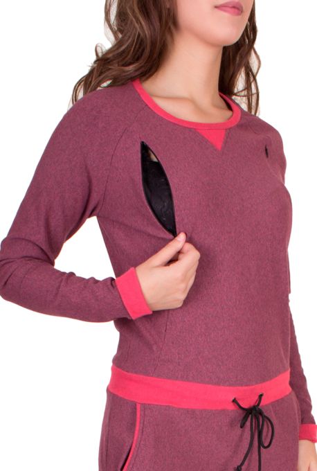 LOTTA Sweat Kleid mit Kontrastbündchen