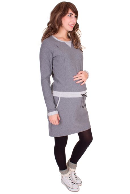 LOTTA Sweat Kleid mit Kontrastbündchen