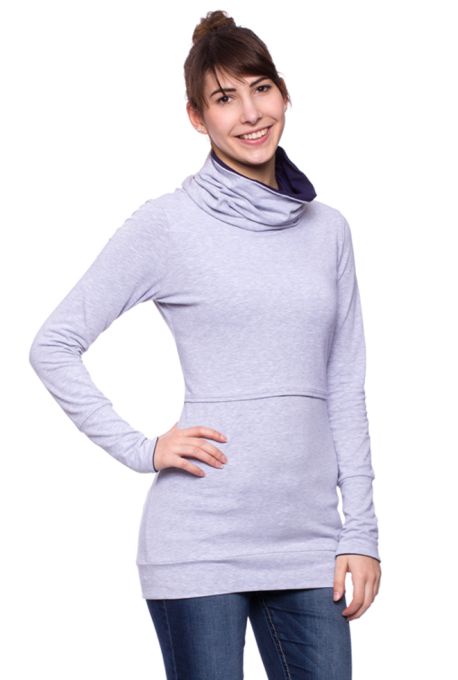 MIRA Umstands- und Stillshirt mit Rollkragen