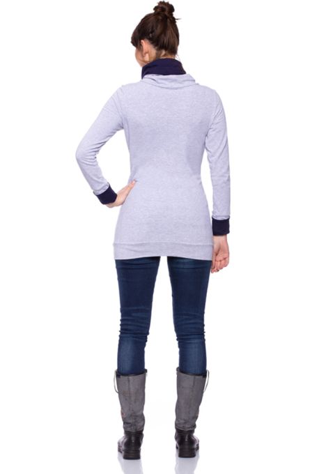 MIRA Umstands- und Stillshirt mit Rollkragen