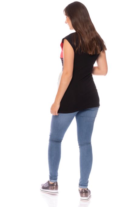 KYRA Umstands- und Stillshirt (schwarz Colour-Block)