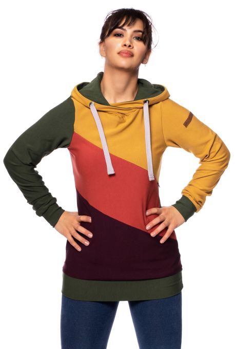 LILAN leichter Umstands- und Stillpullover Hoodie aus seidenweichem Modal Sweat