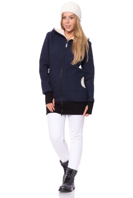 KILIAN Winter Merino Wollwalk Tragejacke/Umstandsjacke gefüttert - 100 % made in Germany