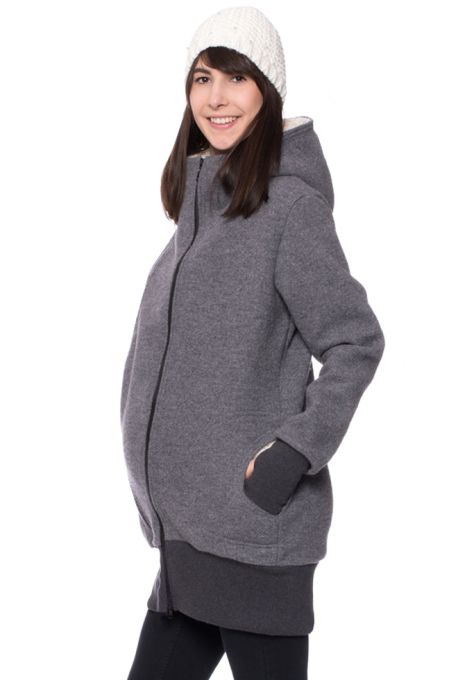 KILIAN Winter Merino Wollwalk Tragejacke/Umstandsjacke gefüttert - 100 % made in Germany