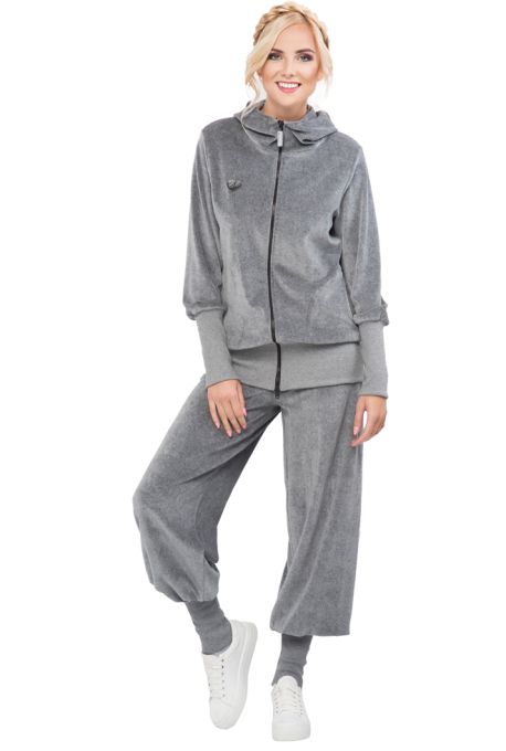 IGA & IGO Nicki Loungewear Anzug aus Bio Baumwolle (grau)
