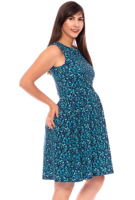 POPPY Umstands-& Stillkleid Bio Baumwolle (ozean)