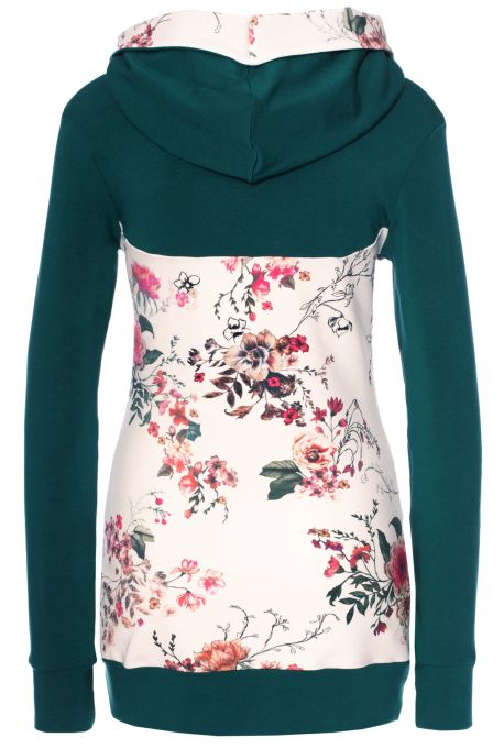 JUNA Kapuzenpullover aus Bio Baumwoll/Bambus-Gemisch (flaschengrün)