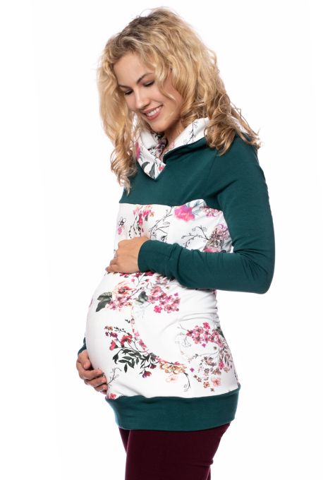 JUNA Kapuzenpullover aus Bio Baumwoll/Bambus-Gemisch (flaschengrün)