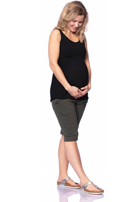 2 tlg. VARIO-SET (LUNA & NANA) Umstands- und Stillshirt mit Croptop (schwarz)