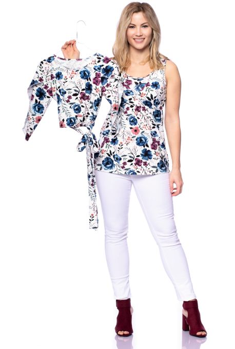 NANA Vario Umstands- und Stilltop (Berry Meadow Floral on Cream)