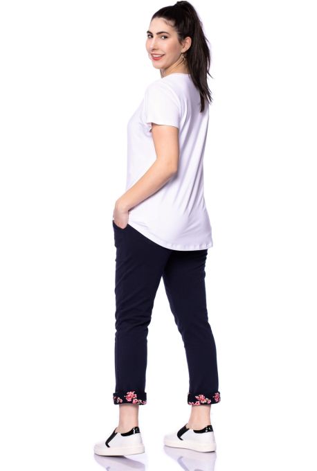 CASSI two-layer oversized maternity and nursing shirt made of Tencel modal in white