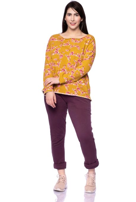 GLEN Sweatpants aus angerauhtem Bio Sweat (aubergine)