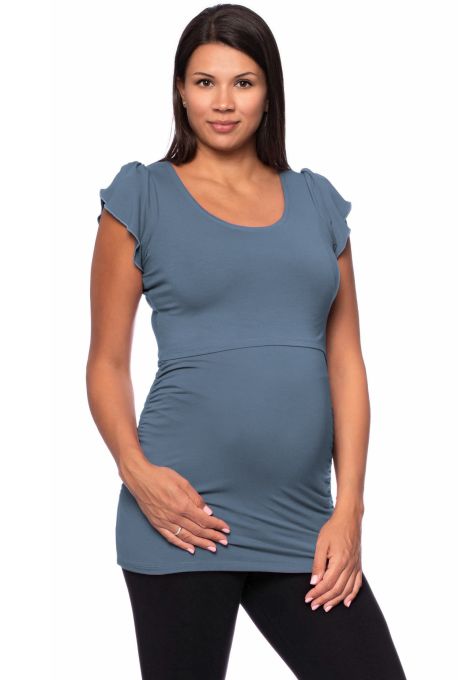 MissChild Damen Stillshirt Umstandsmode Kapuzenpullover Oberteile Schwangere Pflege Maternity Sweatshirts Kleidung 