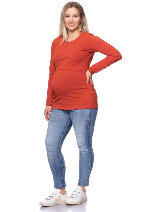 103 BASIC Umstands- und Stillshirt langarm (terra)
