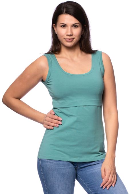 103 BASIC Umstands- und Stilltop (antikgrün)