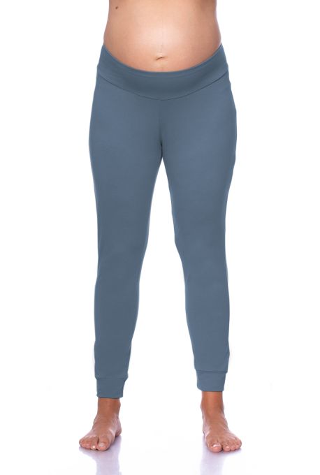 BASIC Umstands-Lounge/Pyjamahose aus Bio-Baumwolle (jeans)
