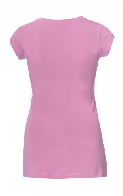 103 BASIC maternity and nursing shirt round neck short-sleeved (pastel pink)