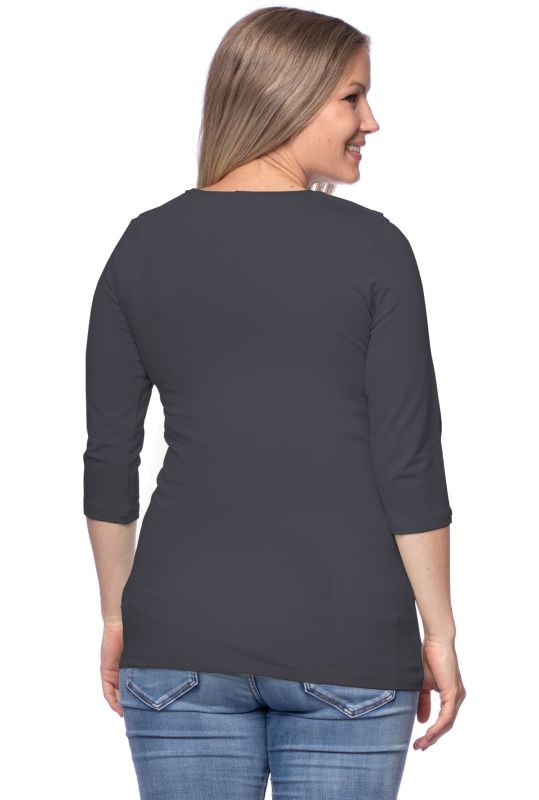 103 BASIC Umstands- und Stillshirt 3/4 Arm (anthrazit)