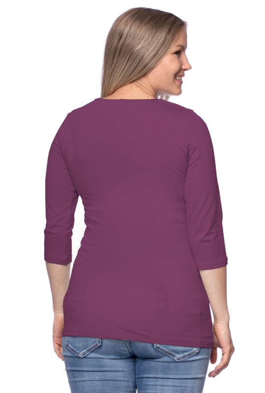 103 BASIC Umstands- und Stillshirt 3/4 Arm (burgund)