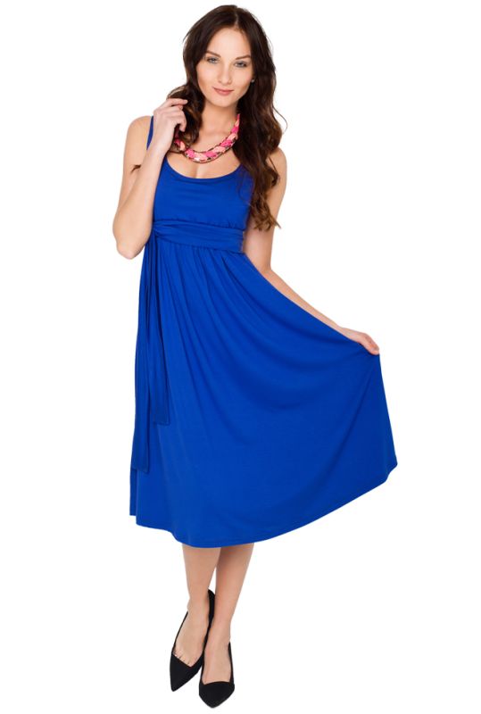 104 Basic ärmelloses Umstands- und Stillkleid (kobaltblau)