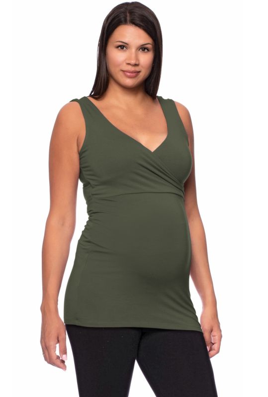 VARIO Cache-Coeur Umstands- und Stilltop (olive)