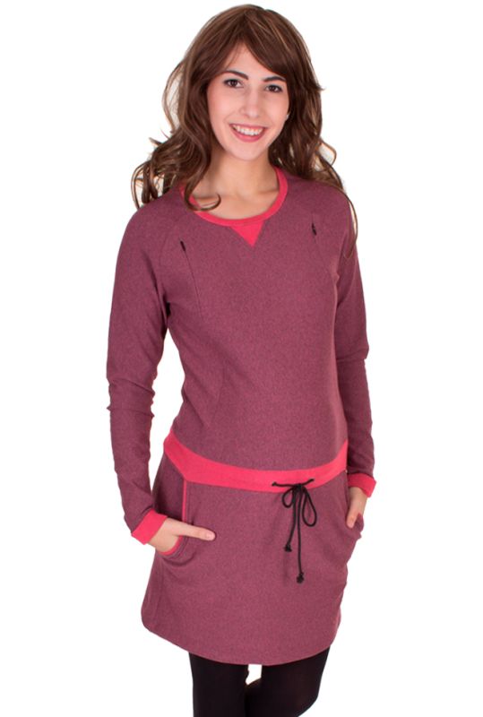 LOTTA Sweat Kleid mit Kontrastbündchen