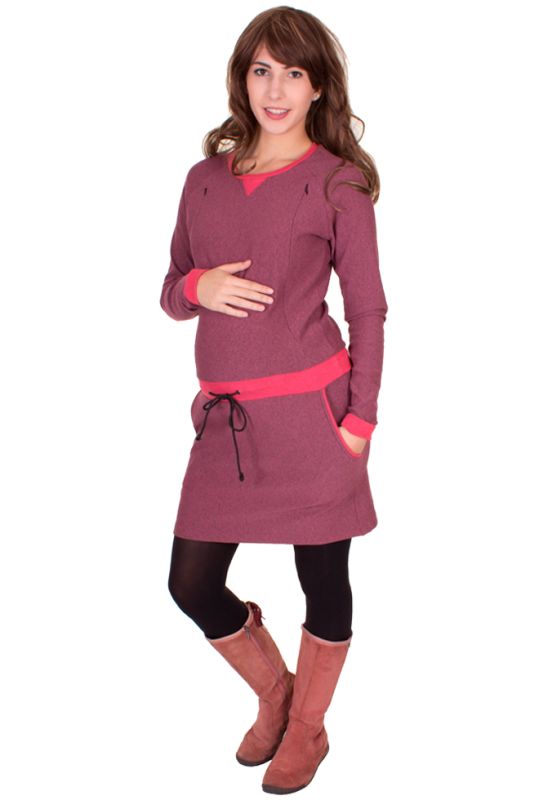 LOTTA Sweat Kleid mit Kontrastbündchen