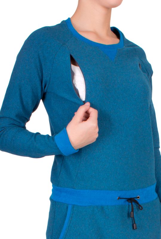 LOTTA Sweat Kleid mit Kontrastbündchen