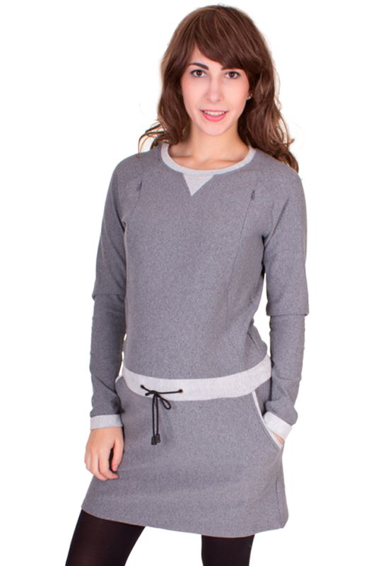 LOTTA Sweat Kleid mit Kontrastbündchen