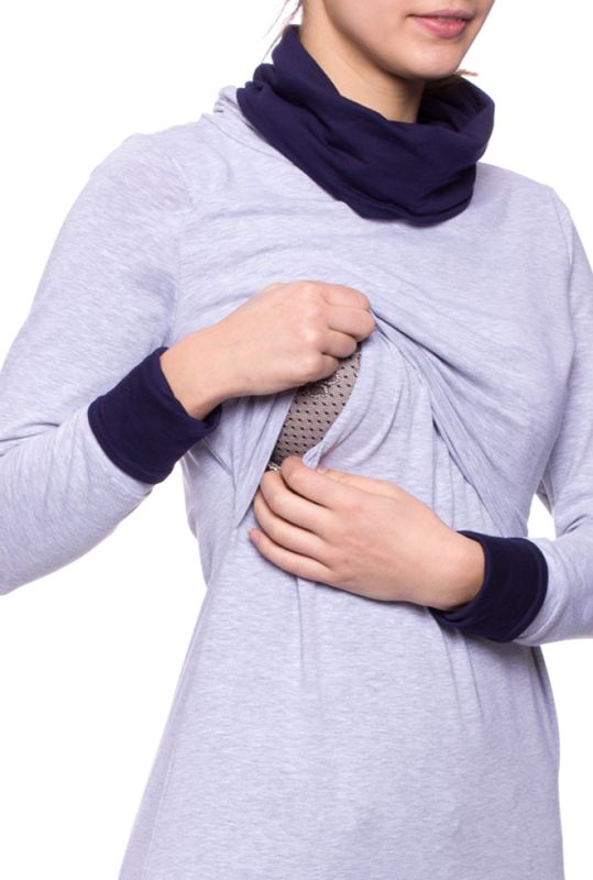 MIRA Umstands- und Stillshirt mit Rollkragen