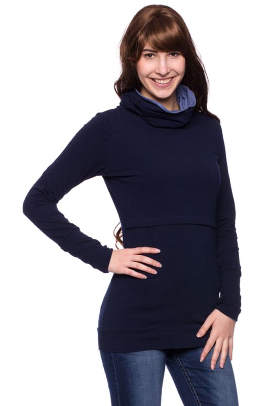 MIRA Umstands- und Stillshirt mit Rollkragen