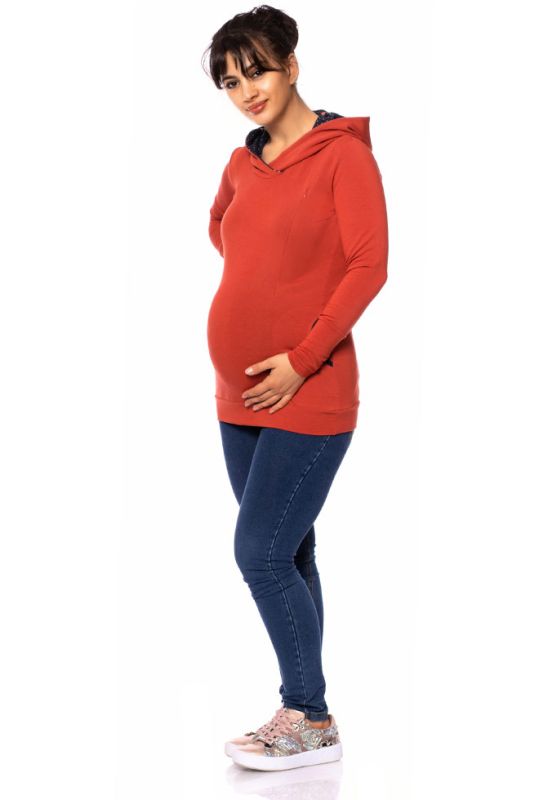LULU Umstands- und Stillpullover (rostorange)